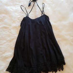 Black strappy dress